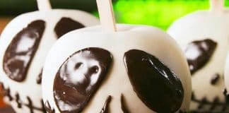Pommes au chocolat dessert Halloween