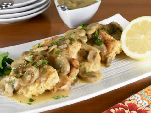 Poulet au citron et champignons au cookeo