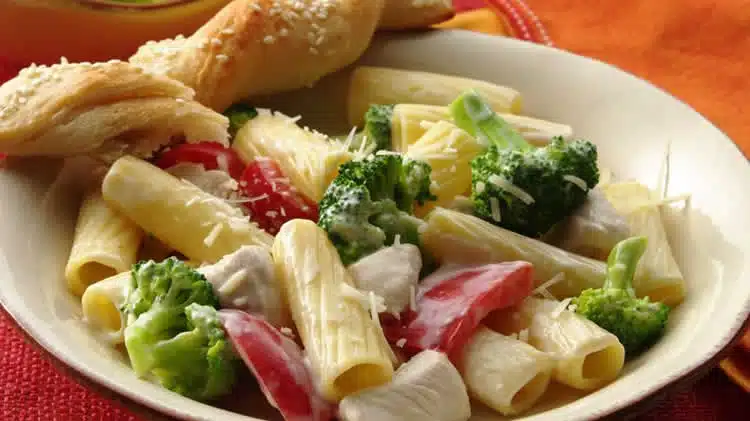 Poulet aux pâtes et poivrons au cookeo