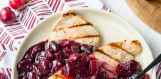 Poulet grillé à la sauce aux cerises ww