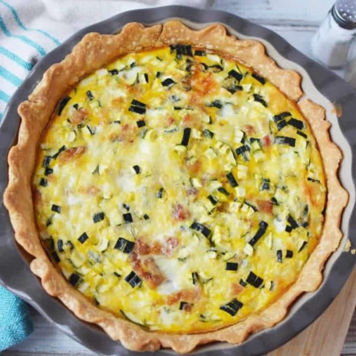 Quiche courgette et chèvre au thermomix