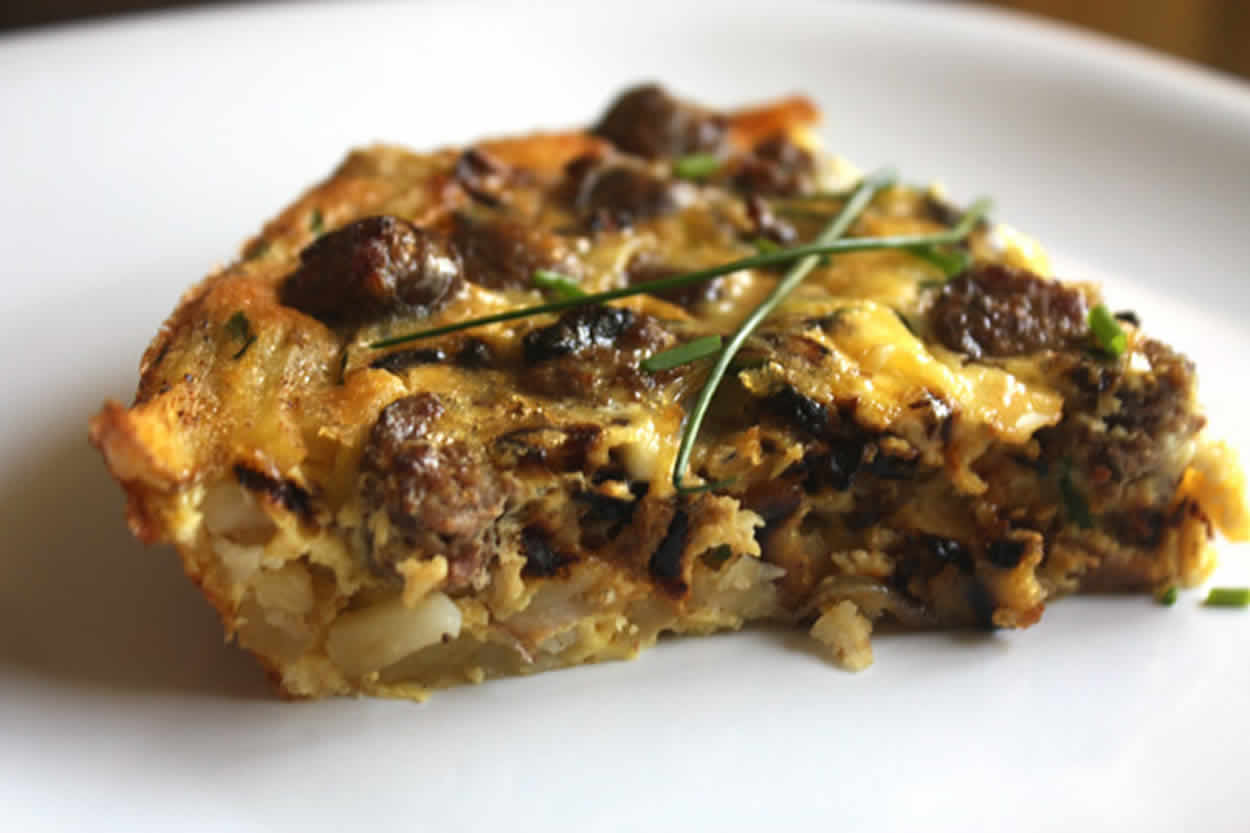 Quiche saucisses et pommes de terre au thermomix