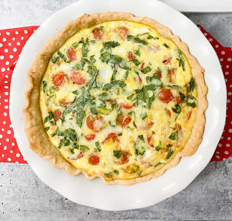 Recette quiche légère ww