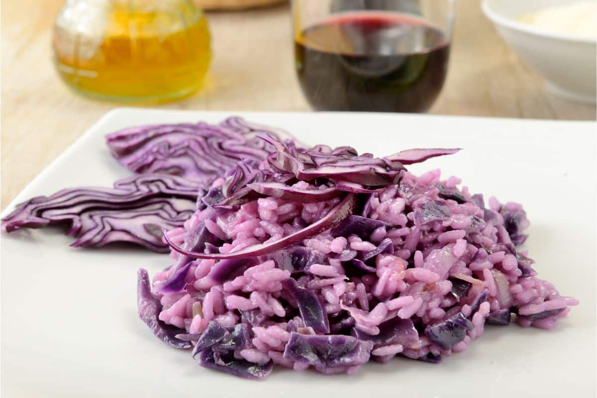 Risotto au chou rouge au cookeo