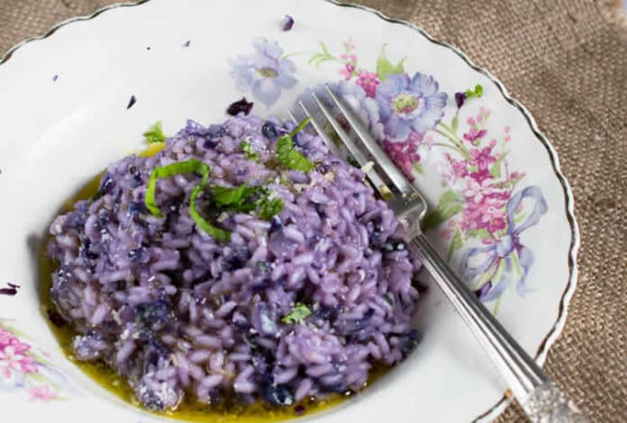 Risotto au chou rouge au cookeo
