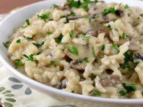 Risotto aux champignons et parmesan au thermomix