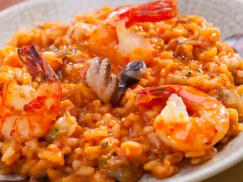 risotto aux fruits de mer au thermomix
