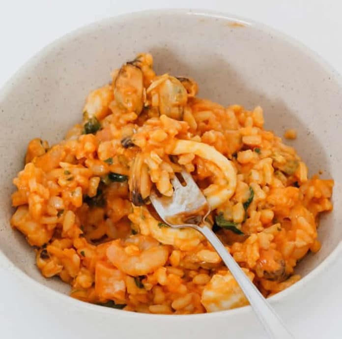 Risotto aux fruits de mer au thermomix