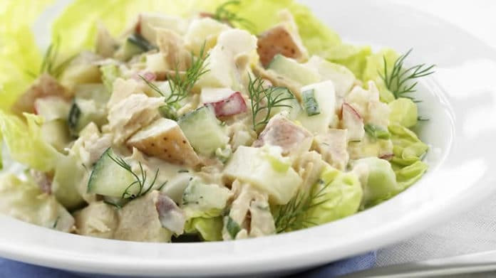 Salade de pommes de terre au thon