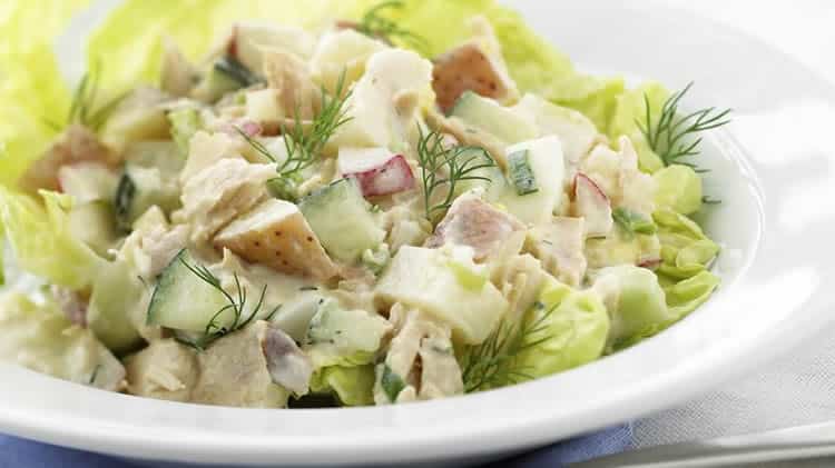 Salade de pommes de terre au thon