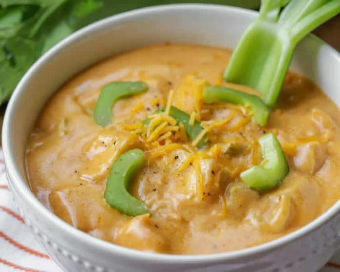 Soupe crémeuse aux poulet