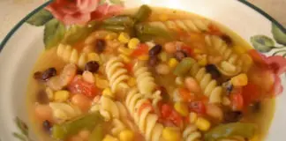 Soupe légumes aux pâtes au thermomix