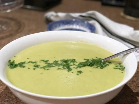 Soupe pommes de terre et poireaux au thermomix
