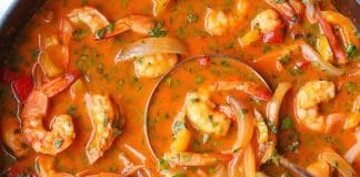 Soupe thai lait de coco et crevettes