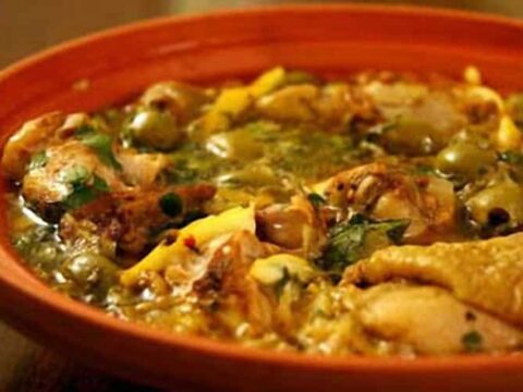 Tajine de poulet aux olives au thermomix