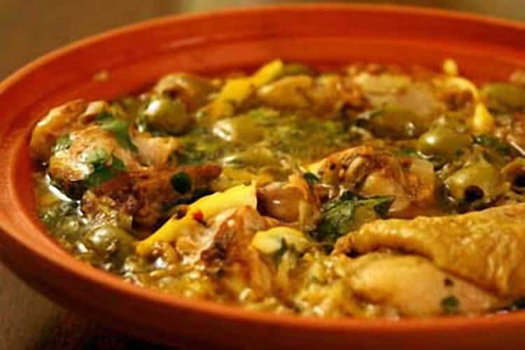 Tajine de poulet aux olives au thermomix