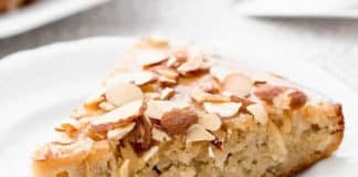 Tarte aux pommes et aux amandes effilés