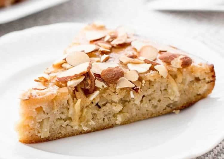 Tarte aux pommes et aux amandes effilés