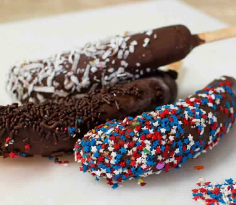 Banane glacée au chocolat au thermomix