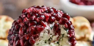 Boule de fromage à la grenade