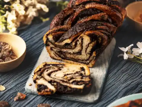 brioche tressée au chocolat au Thermomix