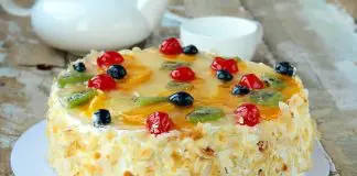 Cake aux fruits et à la crème
