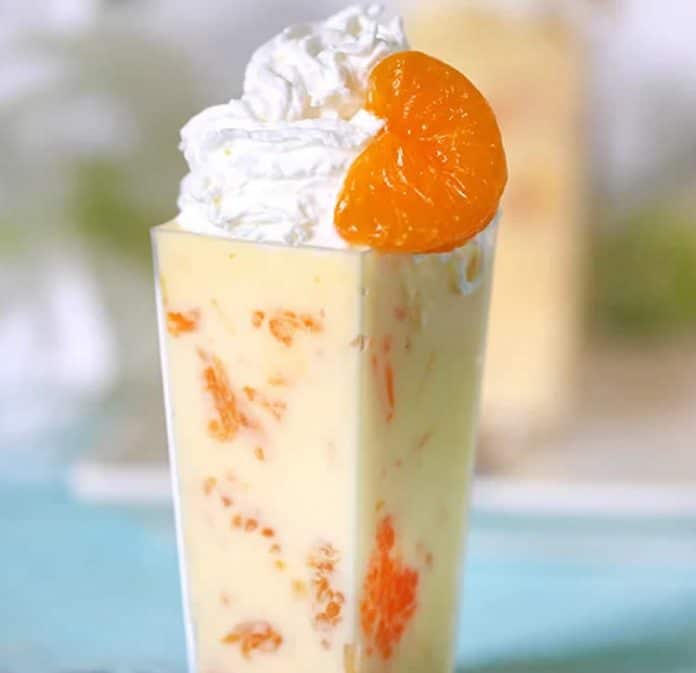 Dessert crème à la mandarine au thermomix
