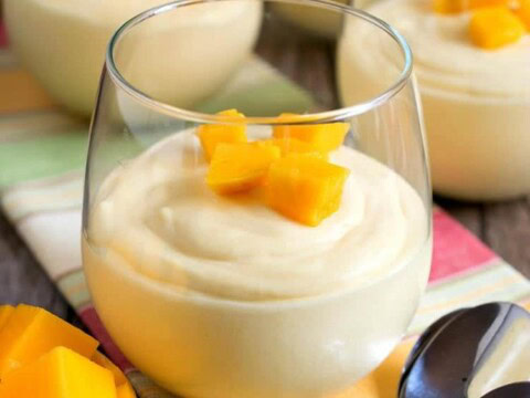 Dessert glacé à la mangue au thermomix