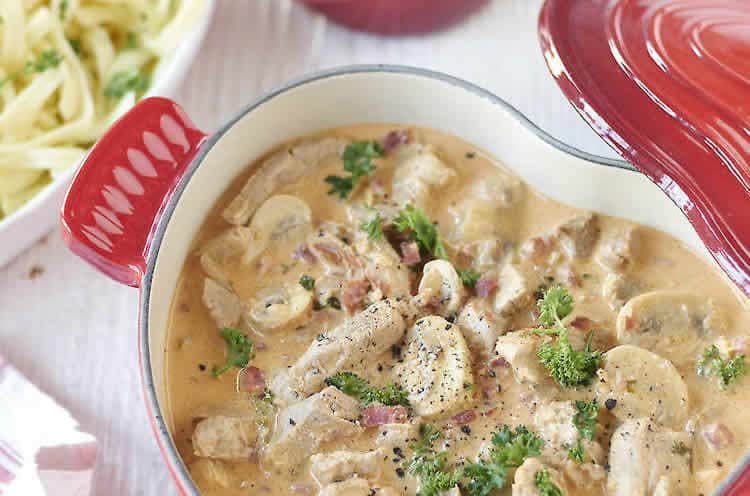 Filet de porc aux champignons au thermomix