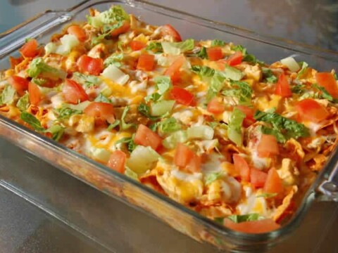 Gratin de poulet au doritos