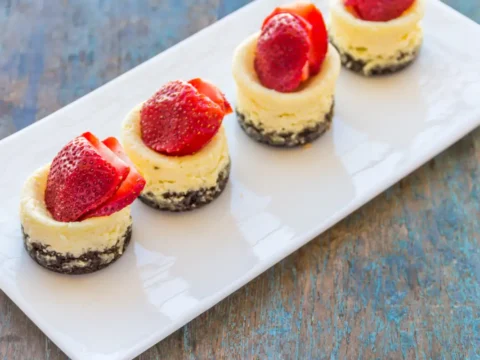 mini cheesecake de Noël