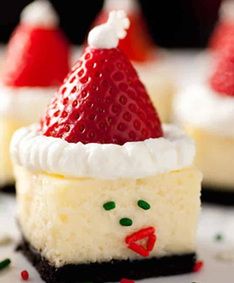Mini cheesecake de Noel