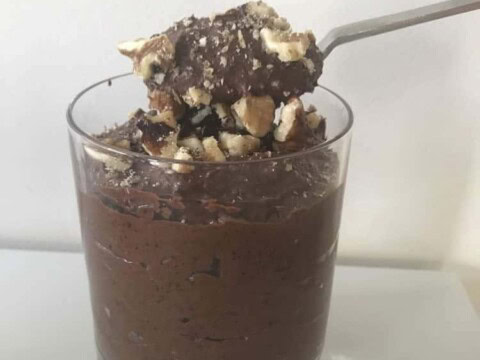 Mousse au chocolat et noix au thermomix