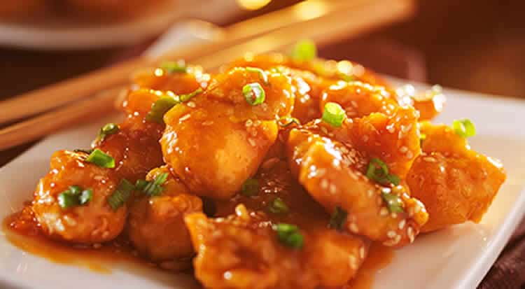 Poitrine de poulet à l'orange et mandarine