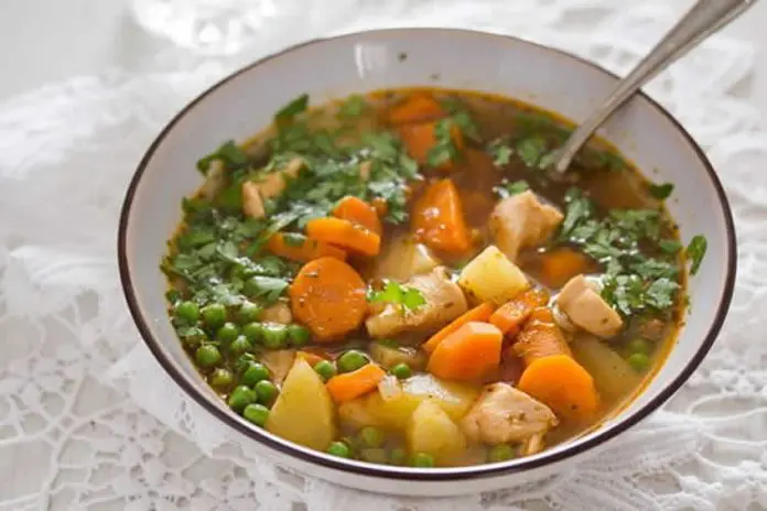 Poulet aux carottes et petit pois au cookeo