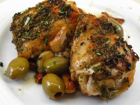 Poulet rôti au olives au cookeo