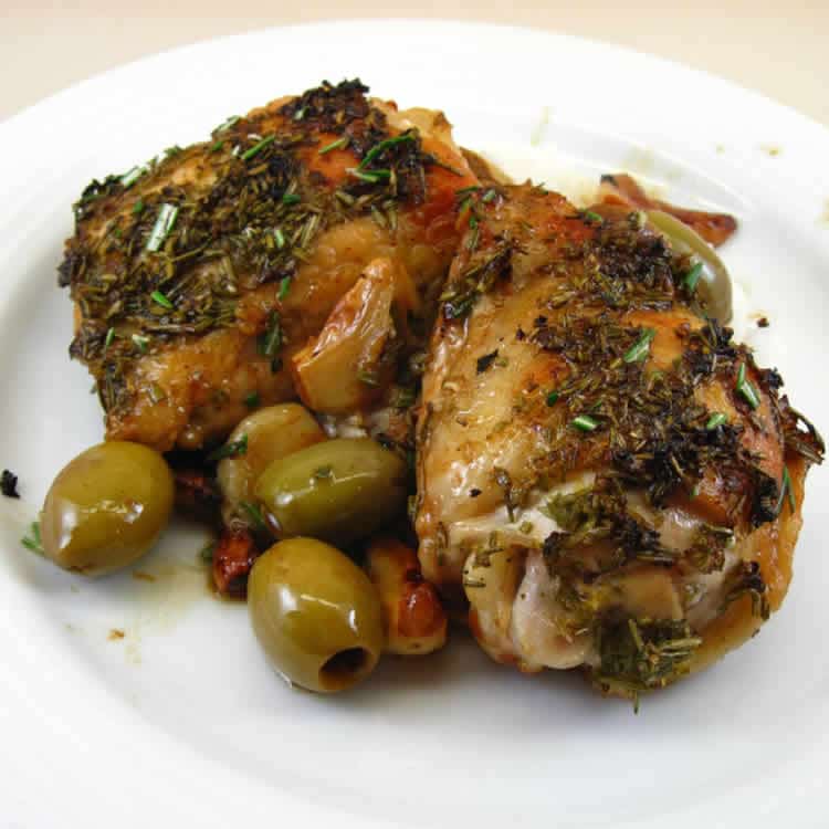 Poulet rôti au olives au cookeo