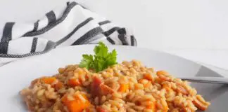 Risotto au potiron et aux lardons au cookeo