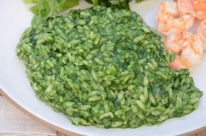 Risotto crémeux aux épinards au cookeo