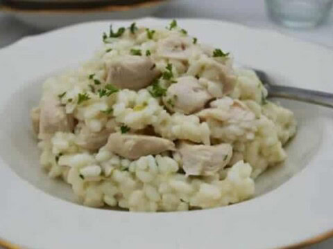 Risotto poulet crémeux au cookeo