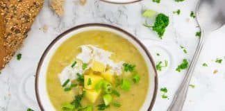 Soupe de pommes de terre vegan