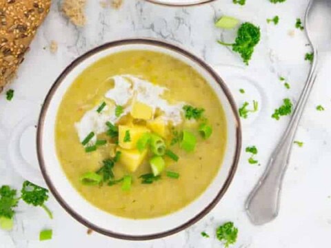 Soupe de pommes de terre vegan