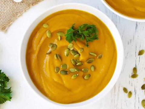Soupe potiron épinards au cookeo