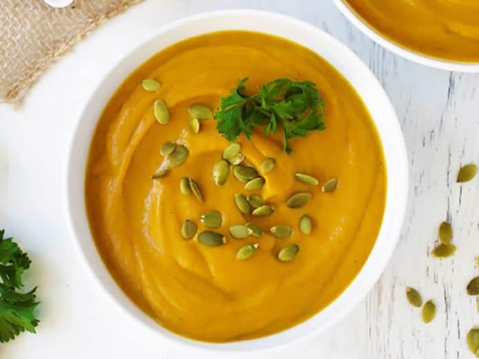 Soupe potiron épinards au cookeo