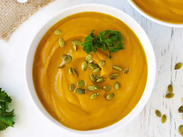 Soupe potiron épinards au cookeo
