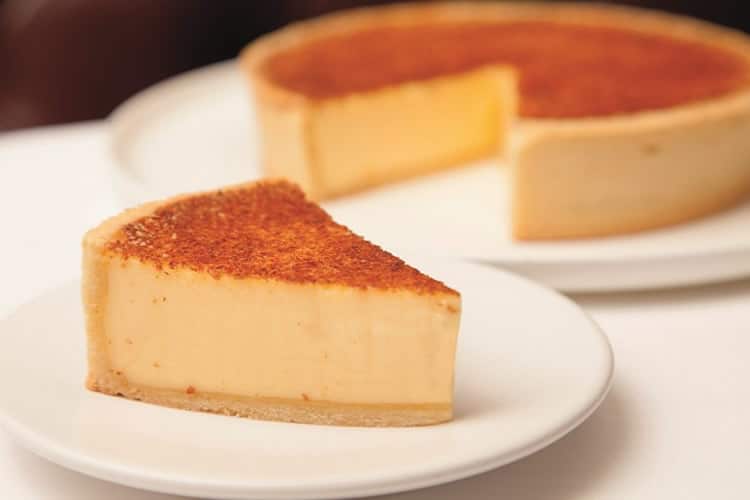 Tarte à la crème et noix de muscade