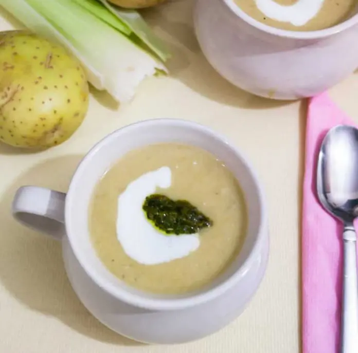 Velouté léger de poireaux au thermomix