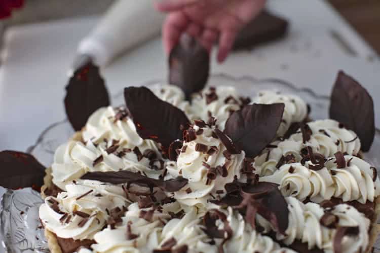 Feuilles en chocolat noir au thermomix 2