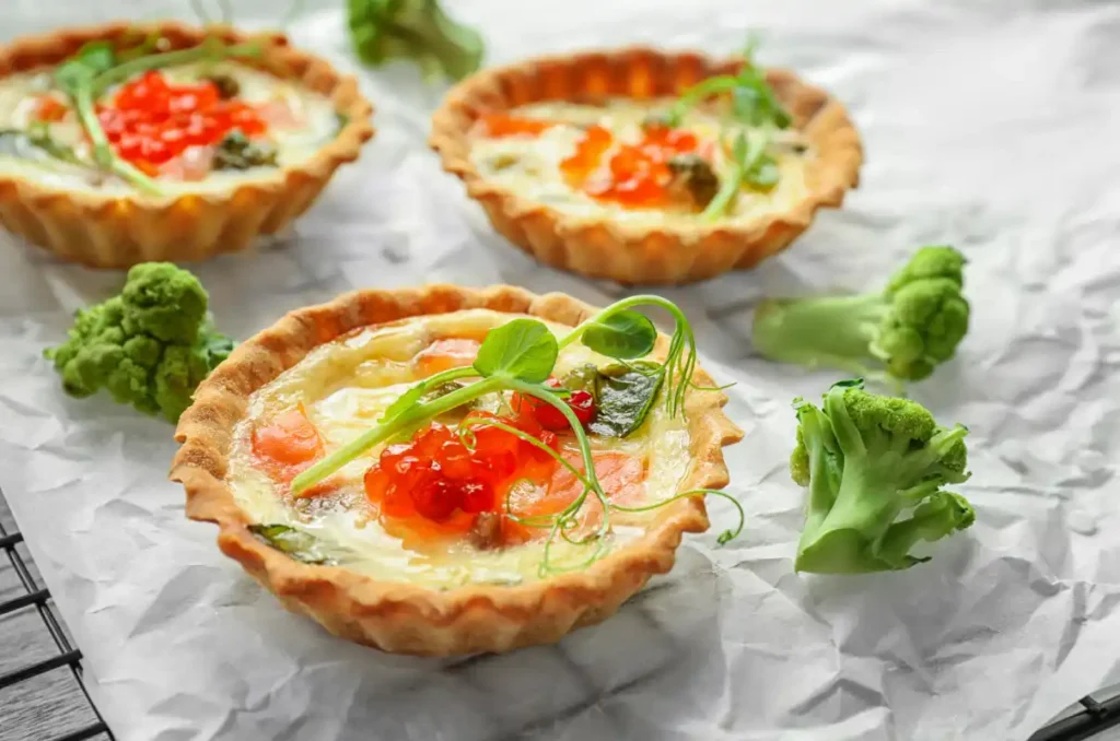 mini quiches au saumon fumé