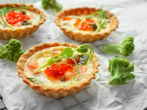 mini quiches au saumon fumé